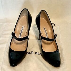 Manolo Blahnik Patent Leather Mary Janes